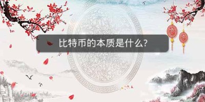 比特币的本质是什么?