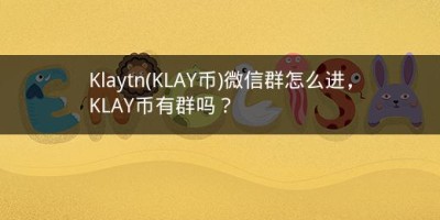 Klaytn(KLAY币)微信群怎么进，KLAY币有群吗？