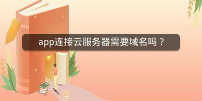 app连接云服务器需要域名吗？