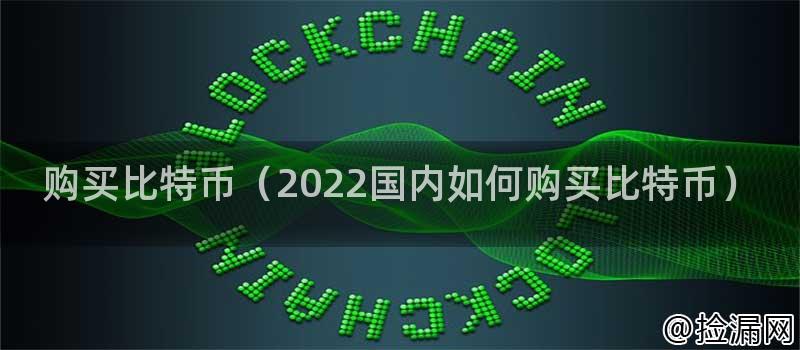 购买比特币（2022国内如何购买比特币）插图